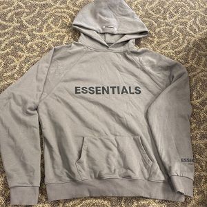 Essentials hoodie gray